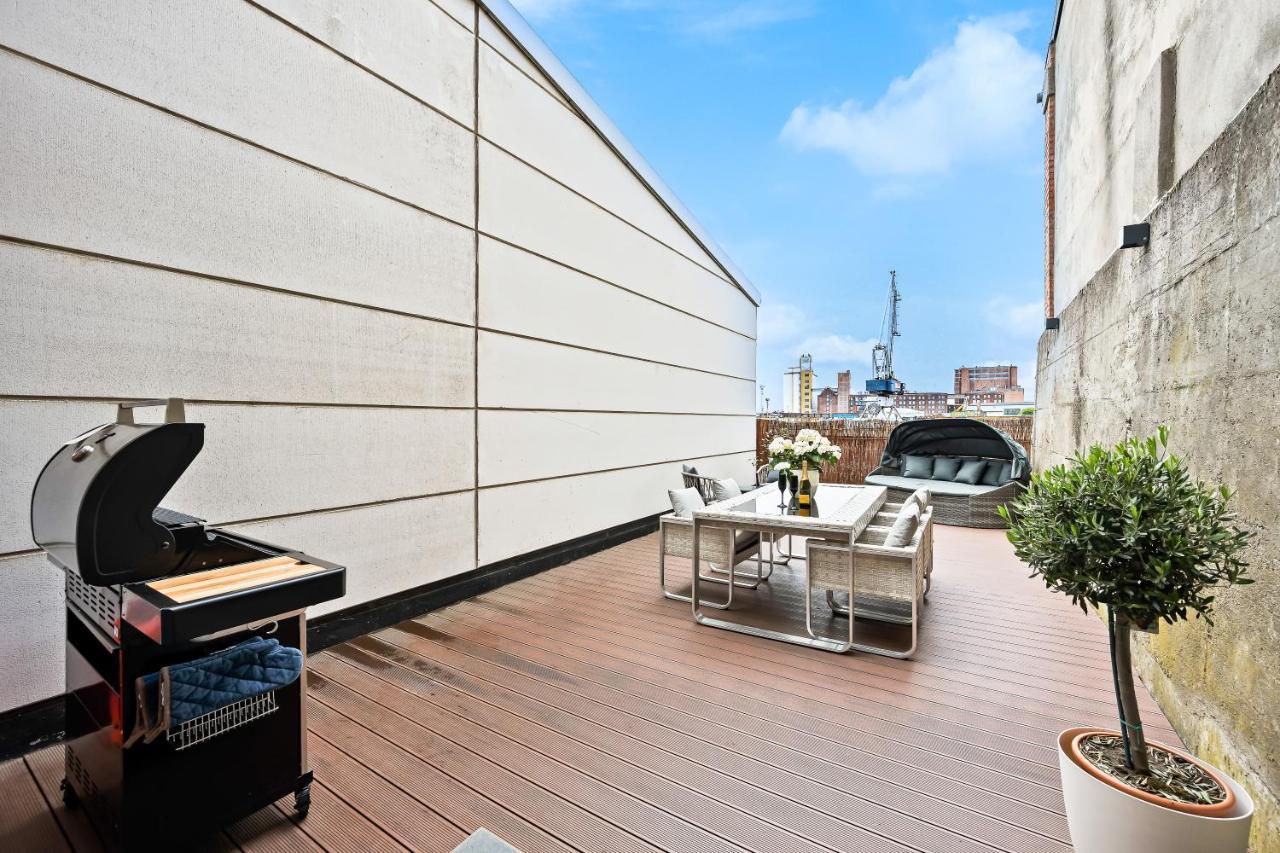 Appartement Lit Living - Luxus Loft - Box Spring - Air Con - Bbq - Panorama à MHG Extérieur photo